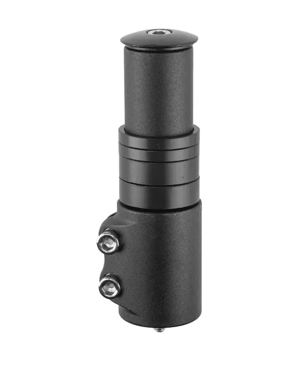 Удлинитель высоты рулевого штока алюминиевый 1-1/8", 115 мм, KL-4025, черный
