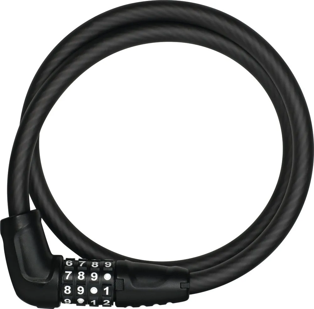 Замок ABUS вело трос 12мм, кодовый 4-х разр, Numerino 5412C/85см класс защиты 3/15, 300гр, черный
