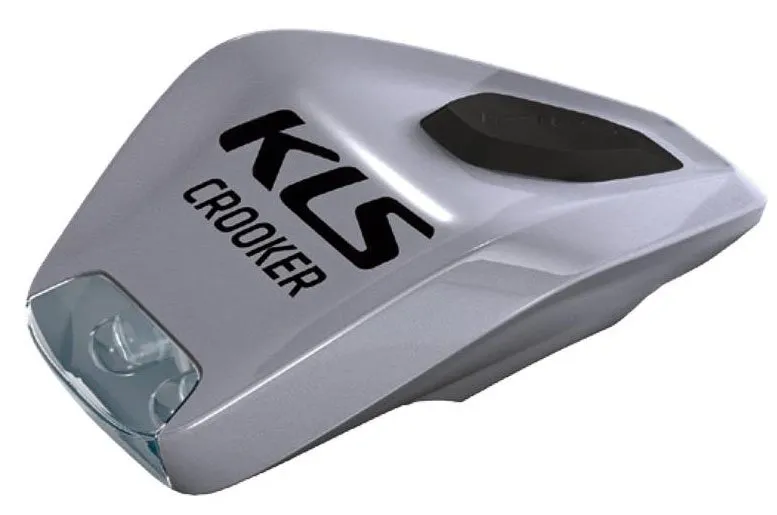 KELLYS Фонарь диодный передний CROOKER,2 реж.сереб
