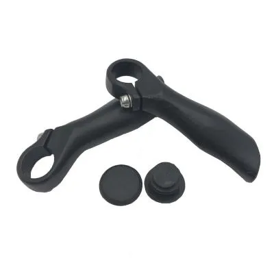 Рога с логотипом (пара) чёрные, алюм., 22.2*105мм, инд.уп. Vinca Sport
